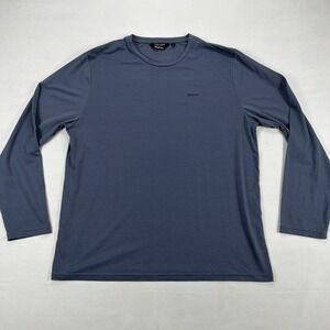 Rohan Insect Shield Long Sleeve Dryknit Performance Travel Shirt XL Blue Gray